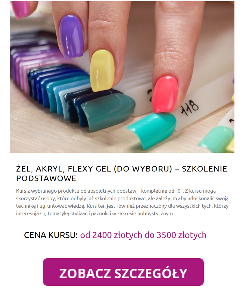 kurs paznokci, kursy paznokci, kurs robienia paznokci, kurs stylizacji paznokci, kurs stylizacji paznokci dla początkujących, kurs na paznokcie